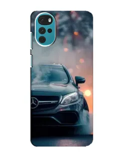 Чехол для Motorola MOTO G22 с картинкой «Mercedes — ночной город»