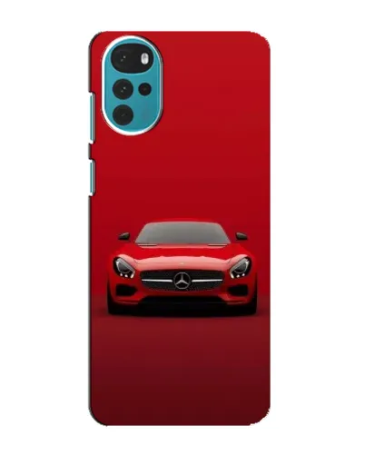 Чехол для Motorola MOTO G22 с картинкой «Красный Mercedes AMG»