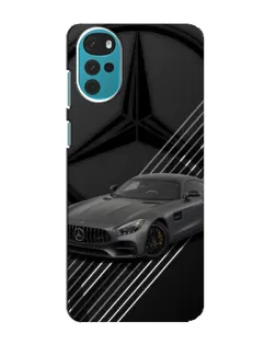Чехол для Motorola MOTO G22 с картинкой «Mercedes AMG — графика»