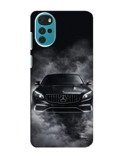 Чехол для Motorola MOTO G22 с картинкой «Mercedes в дыму»