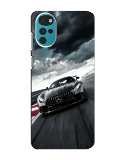 Чехол для Motorola MOTO G22 с картинкой «Гоночный Mercedes AMG»