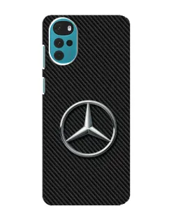Чехол для Motorola MOTO G22 с картинкой «Карбоновый Mercedes стиль»
