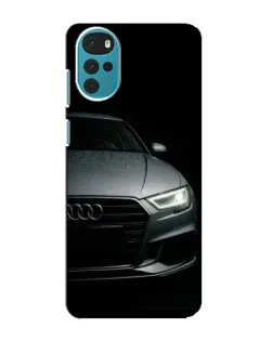 Чехол для Motorola MOTO G22 с картинкой «Audi — детализация кузова»