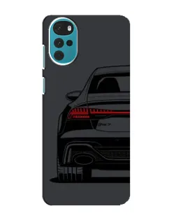 Чехол для Motorola MOTO G22 с картинкой «Задняя часть Audi — арт»