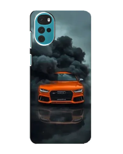 Чехол для Motorola MOTO G22 с картинкой «Audi в облаках дыма» Чехол для Motorola MOTO G22 с картинкой «Audi в облаках дыма»