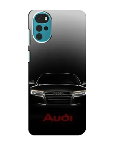 Чехол для Motorola MOTO G22 с картинкой «Audi — градиентный контур» Чехол для Motorola MOTO G22 с картинкой «Audi — градиентный контур»