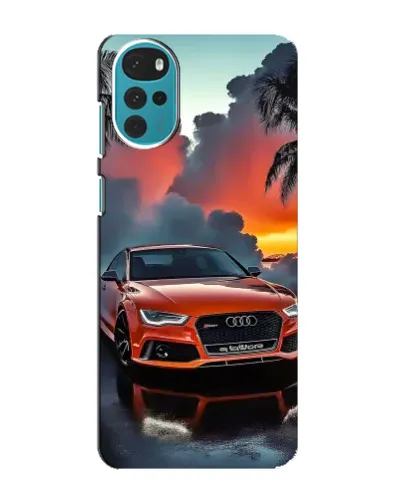 Чехол для Motorola MOTO G22 с картинкой «Audi — закат» Чехол для Motorola MOTO G22 с картинкой «Audi — закат»
