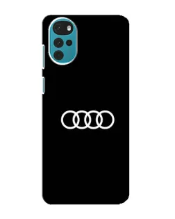Чехол для Motorola MOTO G22 с картинкой «Audi White Logo»