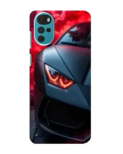 Чехол для Motorola MOTO G22 с картинкой «Lamborghini красное сияние»