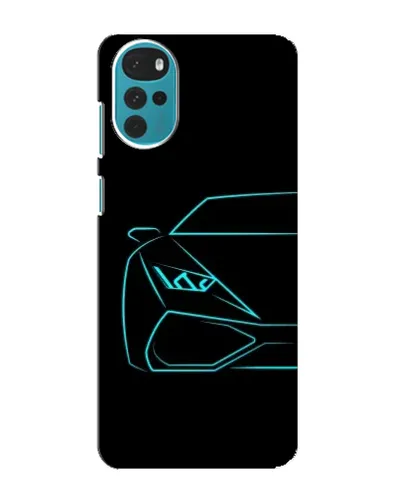 Чехол для Motorola MOTO G22 с картинкой «Голубой силуэт Lamborghini» Чехол для Motorola MOTO G22 с картинкой «Голубой силуэт Lamborghini»