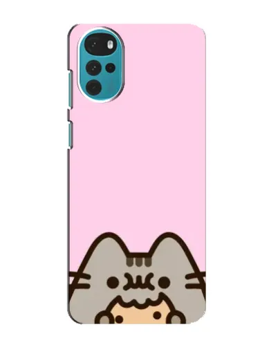 Чехол для Motorola MOTO G22 с картинкой «Pusheen и печенье»