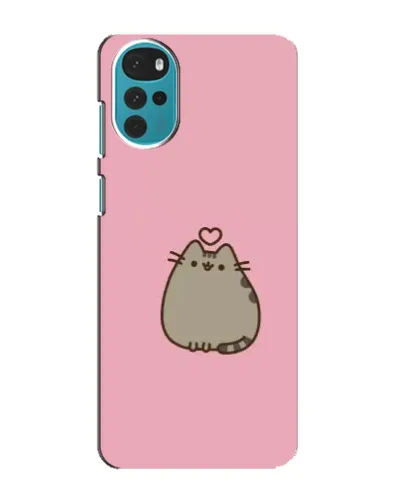 Чехол для Motorola MOTO G22 с картинкой «Pusheen сердце»