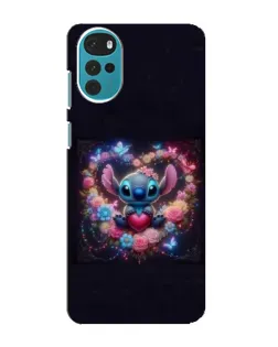 Чехол для Motorola MOTO G22 с картинкой «Stitch в цветах» Чехол для Motorola MOTO G22 с картинкой «Stitch в цветах»
