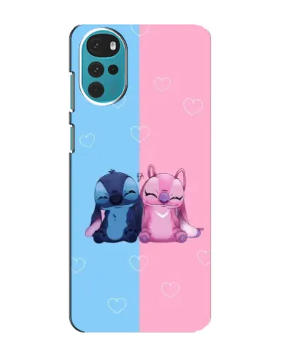 Чехол для Motorola MOTO G22 с картинкой «Stitch и Angel Love» Чехол для Motorola MOTO G22 с картинкой «Stitch и Angel Love»