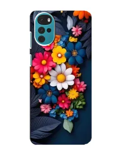 Чехол для Motorola MOTO G22 с картинкой «Цветочная феерия»