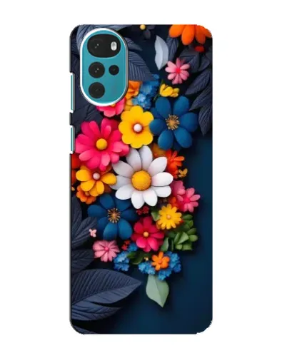 Чехол для Motorola MOTO G22 с картинкой «Цветочная феерия»