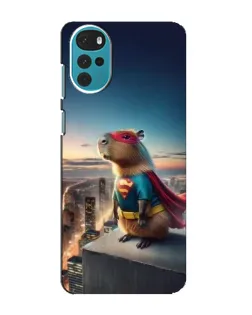 Чехол для Motorola MOTO G22 с картинкой «Капи-мен супергерой»