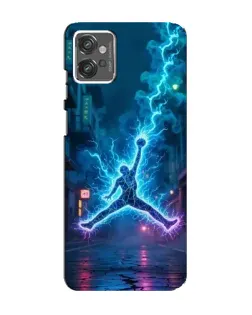 Чехол для Motorola MOTO G23 с картинкой «Jordan Gold Jumpman»