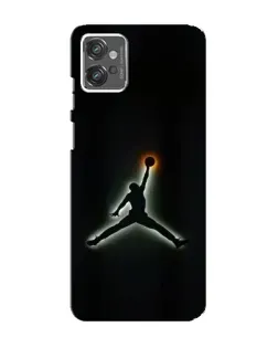 Чехол для Motorola MOTO G23 с картинкой «Jordan Gradient Logo»