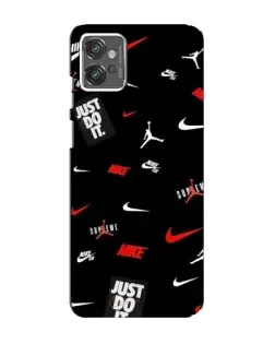 Чехол для Motorola MOTO G23 с картинкой «Nike Mix Pattern»