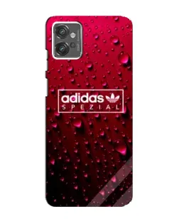 Чехол для Motorola MOTO G23 с картинкой «Adidas Gold Marble»