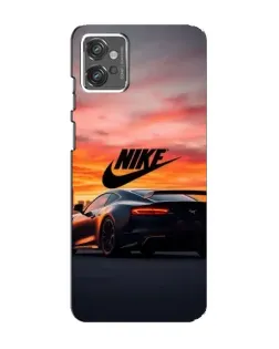 Чехол для Motorola MOTO G23 с картинкой «Nike и суперкар»