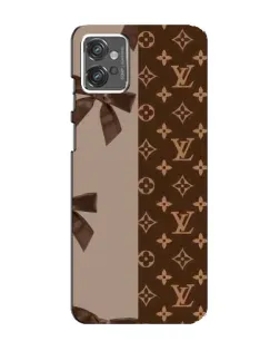 Чехол для Motorola MOTO G23 с картинкой «Louis Vuitton — банты»
