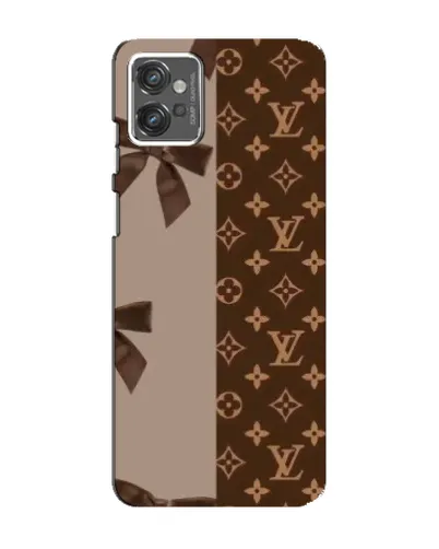 Чехол для Motorola MOTO G23 с картинкой «Louis Vuitton — банты»
