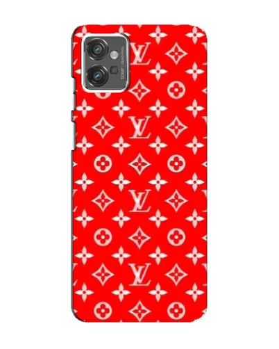 Чехол для Motorola MOTO G23 с картинкой «Яркий паттерн LV»