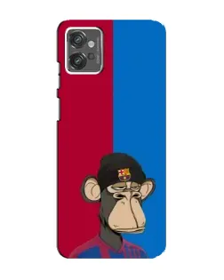 Чехол для Motorola MOTO G23 с картинкой «Bored Ape — фанат Барсы»