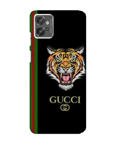 Чехол для Motorola MOTO G23 с картинкой «Тигр Gucci»