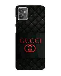 Чехол для Motorola MOTO G23 с картинкой «Gucci — стеганый черный»