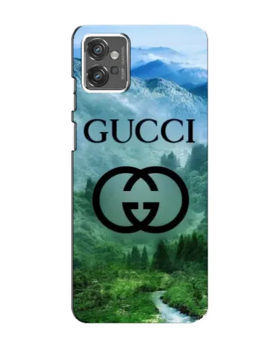 Чехол для Motorola MOTO G23 с картинкой «Gucci — горный пейзаж»