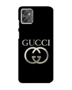 Чохол для Motorola MOTO G23 з картинкою «Gucci — золото на чорному»