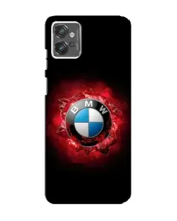 Чехол для Motorola MOTO G23 с картинкой «Логотип BMW — вспышка»
