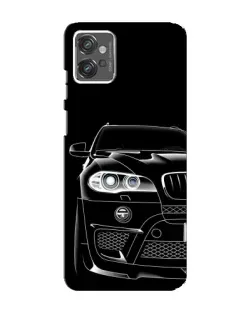 Чехол для Motorola MOTO G23 с картинкой «Темный силуэт BMW»