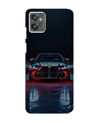 Чехол для Motorola MOTO G23 с картинкой «BMW на мокрой дороге»