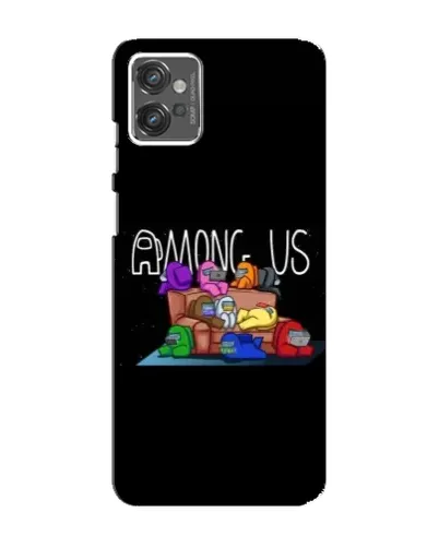 Чехол для Motorola MOTO G23 с картинкой «Логотип Among Us»