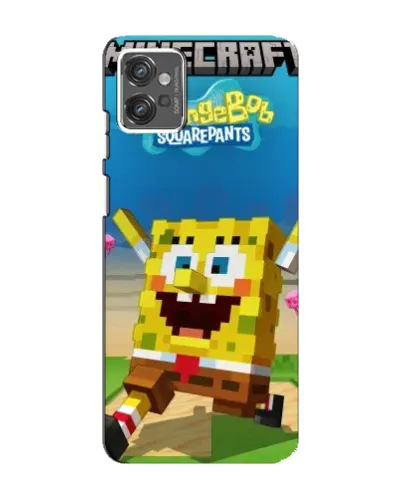 Чохол для Motorola MOTO G23 з картинкою «Губка Боб Minecraft» Чохол для Motorola MOTO G23 з картинкою «Губка Боб Minecraft»