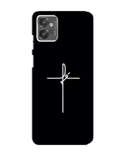 Чехол для Motorola MOTO G23 с картинкой «Тонкий крест»