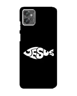 Чехол для Motorola MOTO G23 с картинкой «Рыба Jesus»