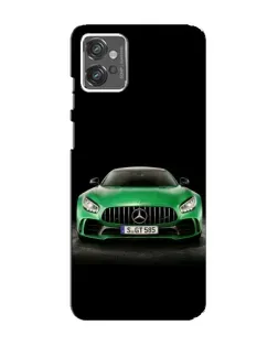 Чехол для Motorola MOTO G23 с картинкой «Mercedes — неоновый лого»