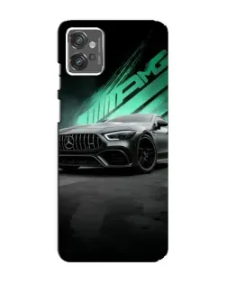 Чехол для Motorola MOTO G23 с картинкой «Темный Mercedes AMG»