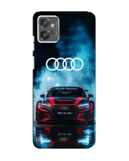 Чехол для Motorola MOTO G23 с картинкой «Audi Sport — неон»