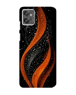 Чехол для Motorola MOTO G23 с картинкой «Огненная звездная волна»