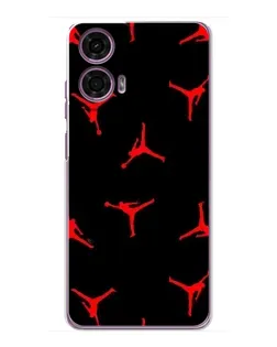 Чехол для Motorola MOTO G24 Power с картинкой «Jordan Red Pattern»