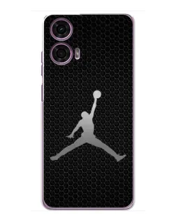 Чехол для Motorola MOTO G24 Power с картинкой «Jordan Dark Carbon»