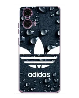 Чехол для Motorola MOTO G24 Power с картинкой «Adidas Trefoil Blue»