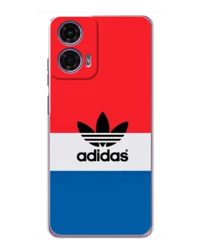 Чехол для Motorola MOTO G24 Power с картинкой «Ретро блоки Adidas»