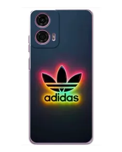 Чехол для Motorola MOTO G24 Power с картинкой «Неоновый Adidas»
